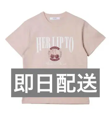 새상품 herlipto Classic Cherry Tee 체리 티셔츠