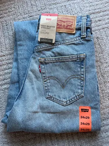 Levi's 하이웨스트 스트레이트 데님 24x29