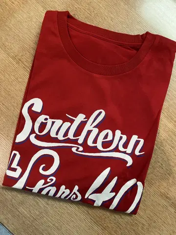 미사용 새상품 Southern 40th 티셔츠 XL 빨간색