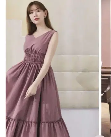 Riviera Double Bow Dress 로즈 rose 하립투