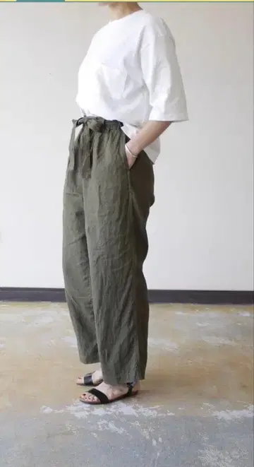 오르치발 린넨 이지 팬츠 비샵