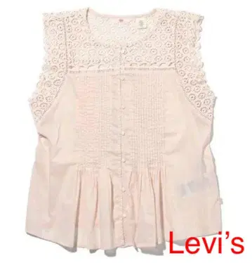 [새상품] Levi's 여성용 아일렛 레이스 상의 L