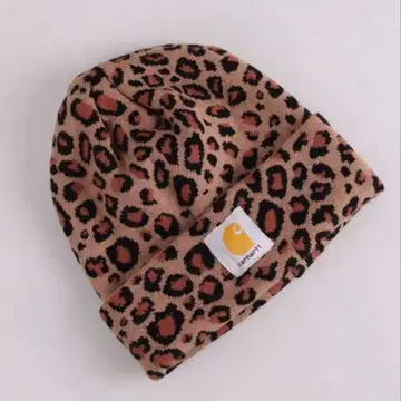 carhartt 니트 모자 레오파드 무늬
