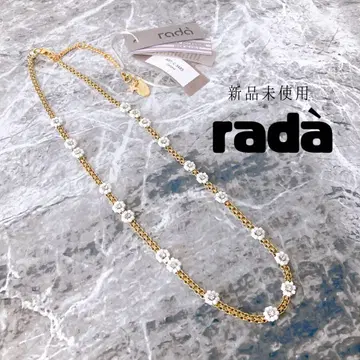 미사용 새상품 rada 플라워 모티브 목걸이