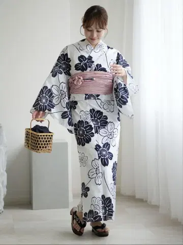여성용 유카타 오비 세트