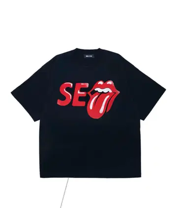 윈드앤씨 롤링 스톤스 티셔츠 블랙 L