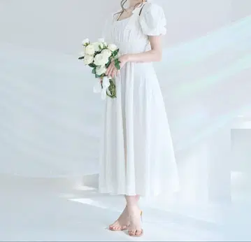 택 포함 새상품 rosemuse 코튼 레이스 리본 드레스