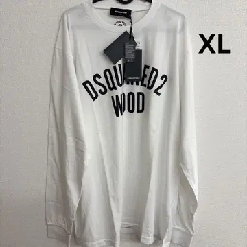 화이트 XL 사이즈 DSQUARED2 WOOD 롱T