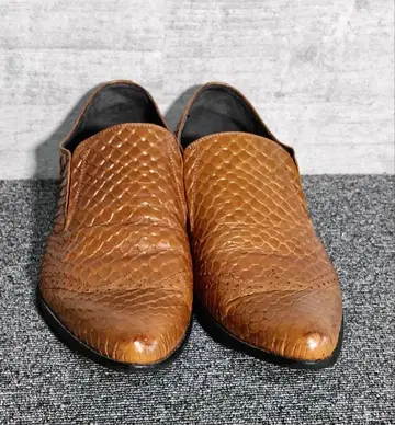 WOUFO 브라운 가죽 슬립온 27.5~28cm 사이즈
