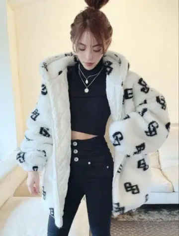 GYDA 보아 블루종 화이트 제이다 아우터