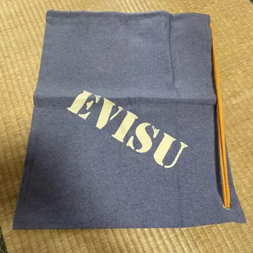 EVISU 다크 블루 토트백