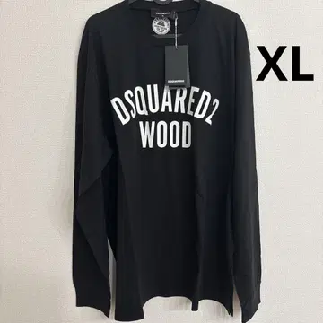 블랙 XL 사이즈 DSQUARED2 WOOD 롱 T
