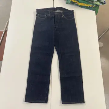 재팬 블루 진한 인디고 스트레이트 데님