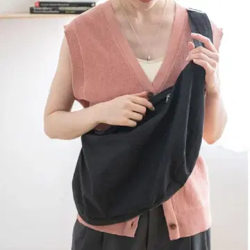 코튼 숄더백