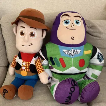 토이스토리 우디 버즈 라이트이 봉제 인형 신장 약 60cm
