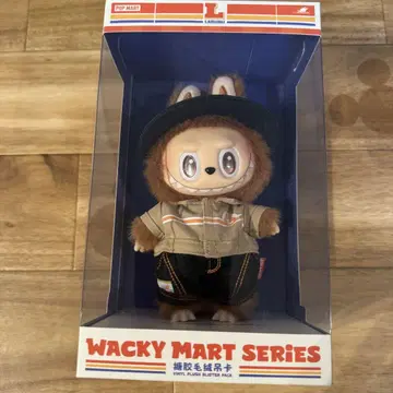 POPMART WACKY MART 봉제 인형 펜던트 점원 라부부