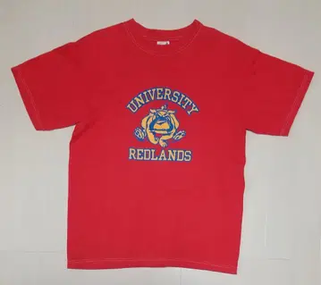 UNIVERSITY REDLANDS 빨간색 티셔츠 anvil