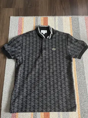 LACOSTE 블랙 피케 셔츠 US XS