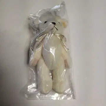 화이트 곰 봉제인형 키링 포함