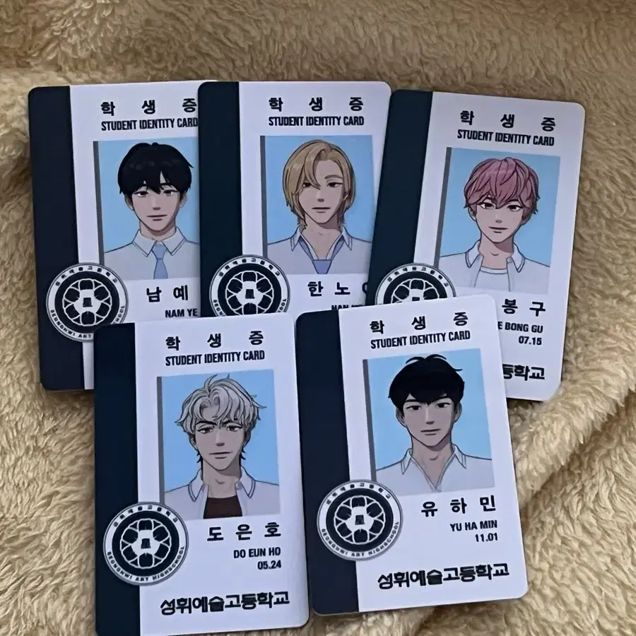 [５点]　PLAVE 学生証　ID カード　6th summer 5人　コンプ plave bamby Photo Card Student ID 6th Summer Female Summer