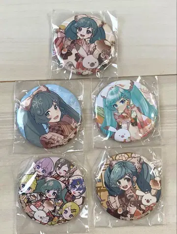 SNOW MIKU 2024 캡슐 토이 캔뱃지 하츠네 미쿠 유키 미쿠