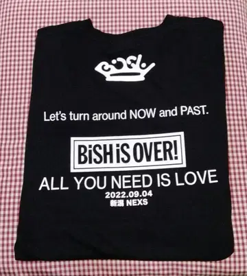 BiSH Lyric T셔츠 ALL YOU NEED IS LOVE 니가타