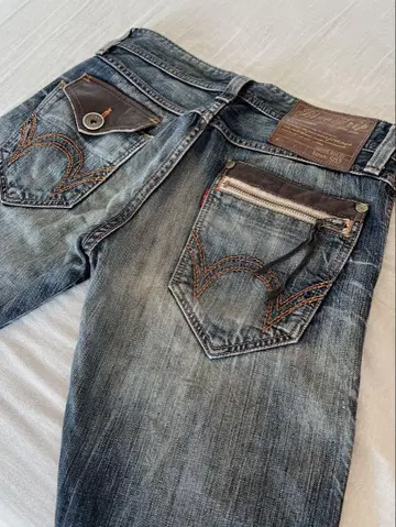 EDWIN 503 dark blue archive 워시드 데님