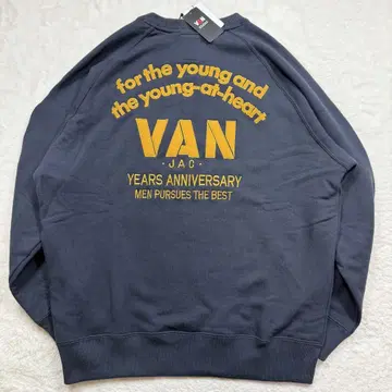 미사용 택 포함 VAN JAC 75주년 기념 맨투맨 L