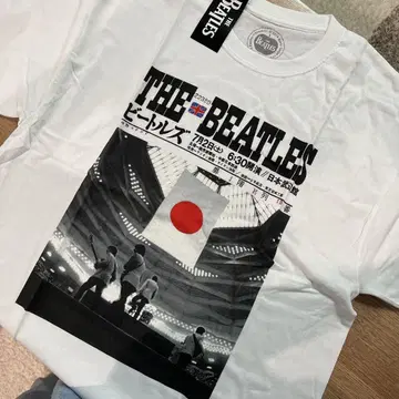THE BEATLES 일본 국기 디자인 티셔츠 L 사이즈
