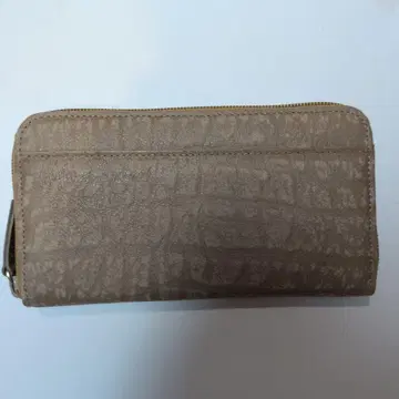 카모시카 라운드 장지갑 베이지
