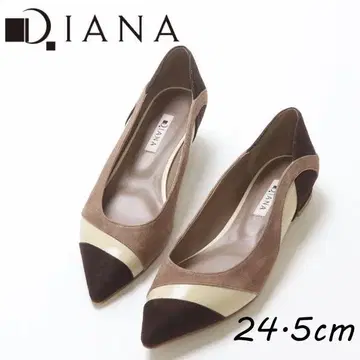 B7285 다이애나 스틸레토 스웨이드 절개 펌프스 24.5cm