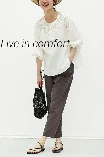 Live in comfort 리브 인 컴포트 린넨 팬츠