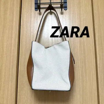 [ 이번 시즌 ] ZARA 여성용 백 화이트 브라운 숄더 핸드