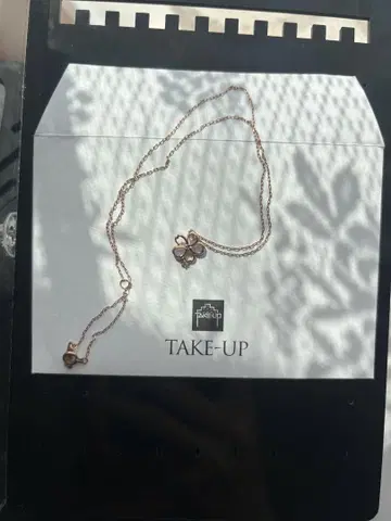 TAKE-UP 목걸이 K10PG 로즈쿼츠