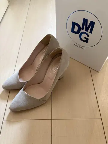 DMG 그레이 스웨이드 하이힐 10cm 38