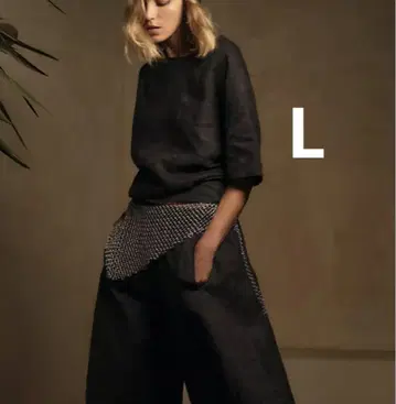 ZARA 자라 TOP 린넨 숏 슬리브