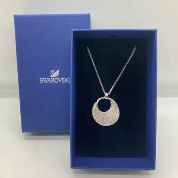 SWAROVSKI 프리덤 펜던트 목걸이 파베 라운드 박스 있음