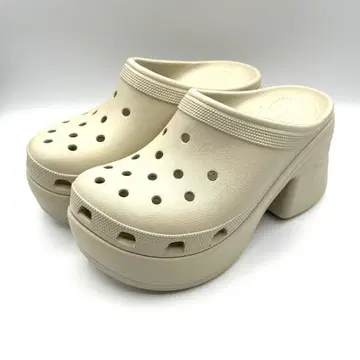 크록스 SIREN CLOG BONE W9 25cm 베이지