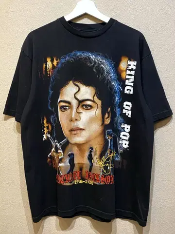 마이클 잭슨 King of pop 티셔츠 XL 싱글 스티치