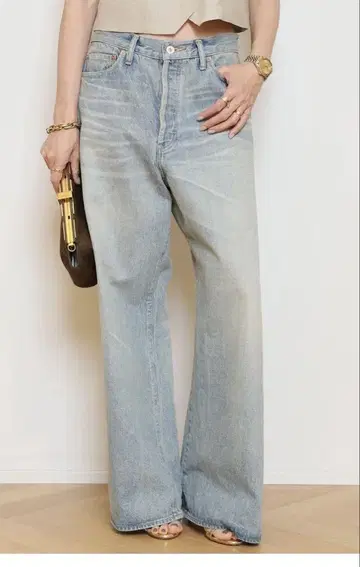 [HERILL/헤릴] HL DENIM WIDE 팬츠 38