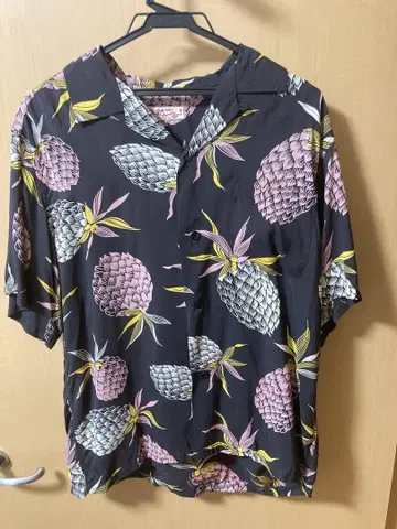 sun surf 파인애플 패턴 반팔 셔츠