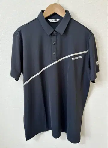 [새상품] munsingwear 남성용 골프 피케 셔츠 LL 반팔