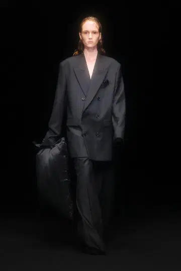 DRESSEDUNDRESSED 더블 브레스트 자켓 블랙