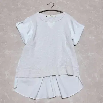 BLANC basque 이소재 도킹 티셔츠 롤업 셔츠 일본제