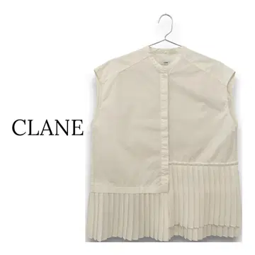 클라네 CLANE 플리츠 레이어 슬리브리스 셔츠 [M] 마츠모토 에나