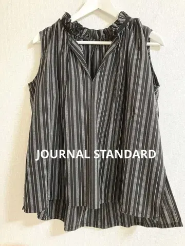 기간 한정 JOURNAL STANDARD 스트라이프 블라우스 시원함