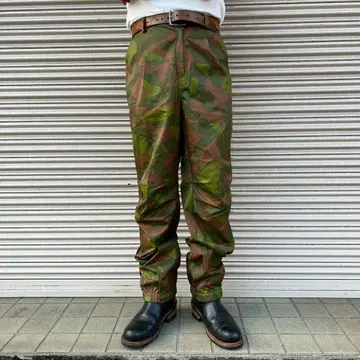 80년대 핀란드 군 M62 카모플라쥬 민간 카고 팬츠 브러시 카모
