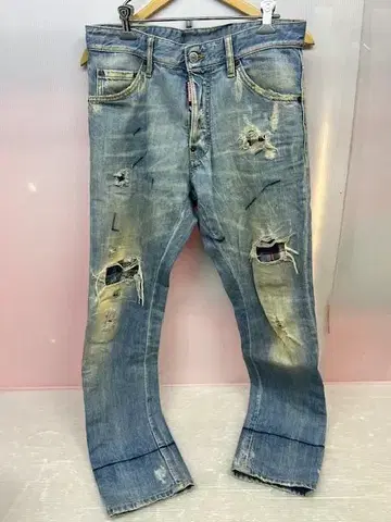 H-161 디스퀘어드 Dsquared2 데님 팬츠 데미지