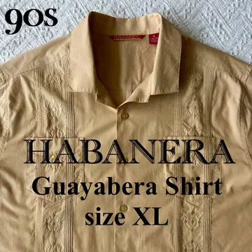 쿠바 셔츠 HABANERA 오픈 카라