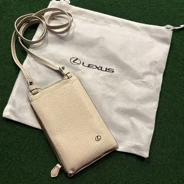LEXUS 스마트폰 미니백 베이지 미사용 새상품 봉투 포함